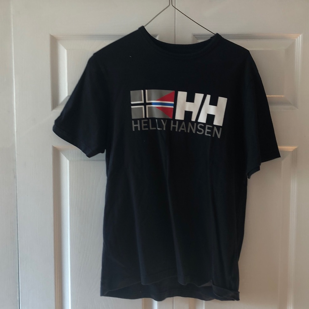 Men’s Helly Hansen Navy Blue T-shirt Size Large
